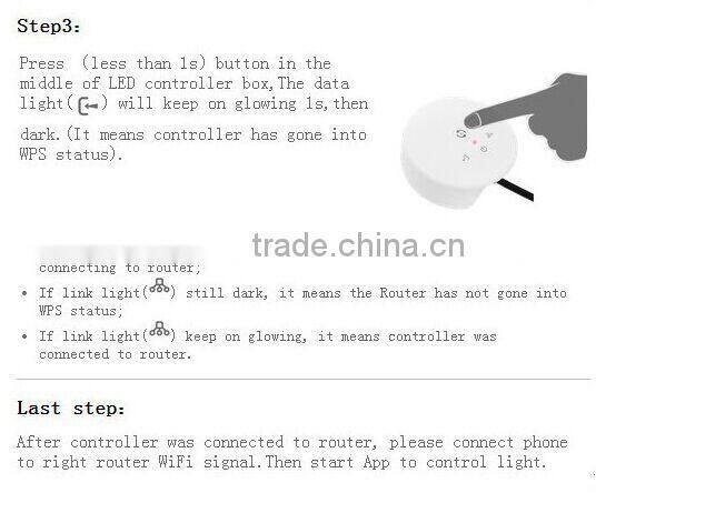 New UFO Wireless Wifi RGB RGBW LED Strip Controller for Iphone or Android Phone