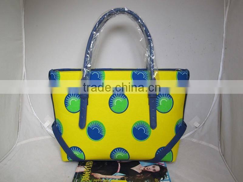 China factory African wax print fabric handbags for lady