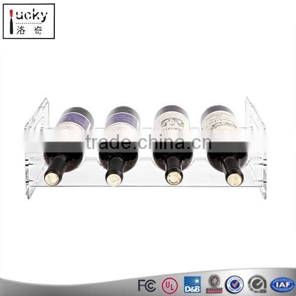 Hot Selling Bar or Kitchen Acrylic Wine bottle Desktop Display Stand