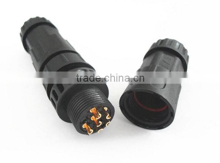 6 Pin Cord to Cord Solder Type Male Female Wateproof Connector