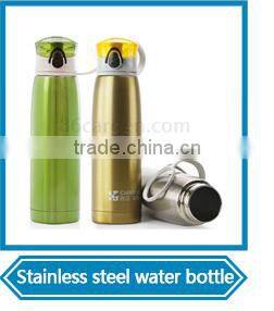 custom logo double wall vacuum stainless steel water bottle
