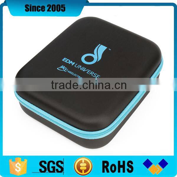 PU leather waterproof eva zipper packing case with printing logo