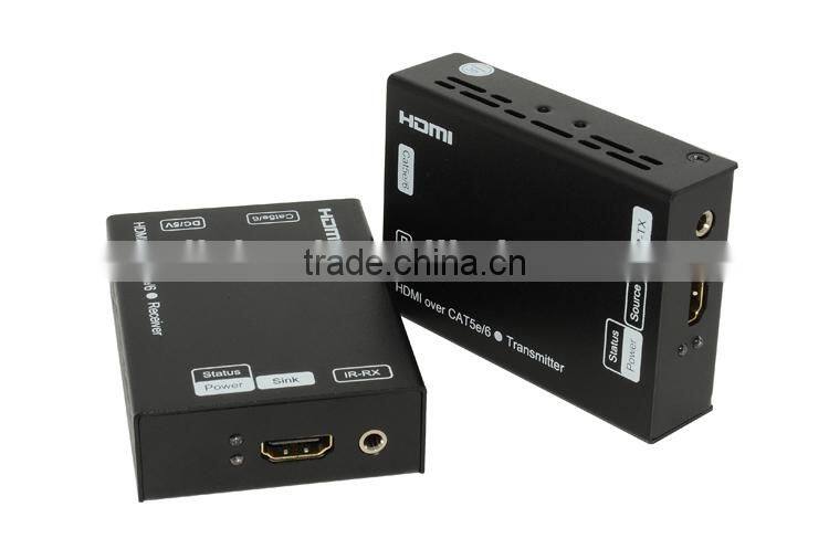 LINK-MI LM-EX60-3DIR 60m 3D Video HDMI Extender Transmitter and Receiver Over Cat6 With IR Control
