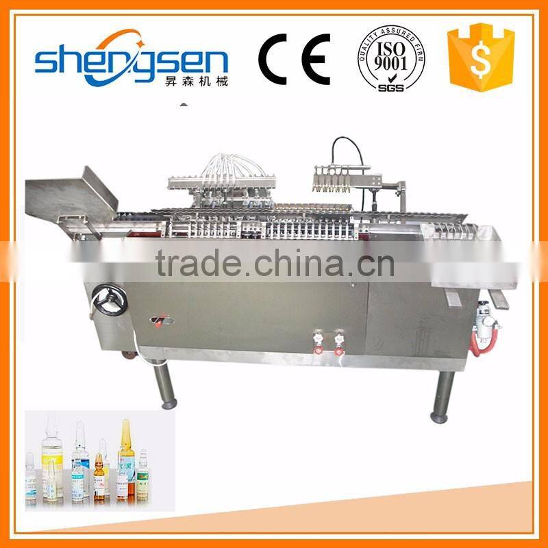 2016 Hot sell Eco-friendly 6 Nozzles compact ampoule filling line