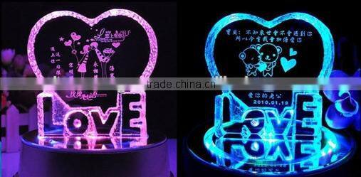 2014 Hot sale DW-4KB laser 3d crystal cube engraving and cutting machine