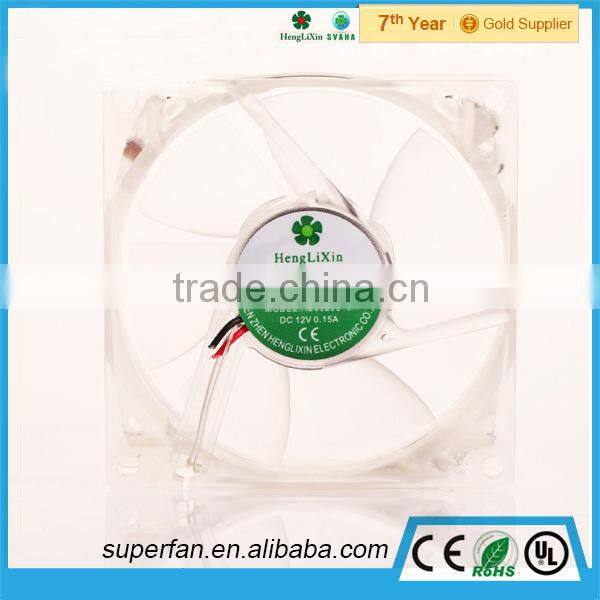 Mini plastic fan blade 80*80*25mm with sleeve bearing