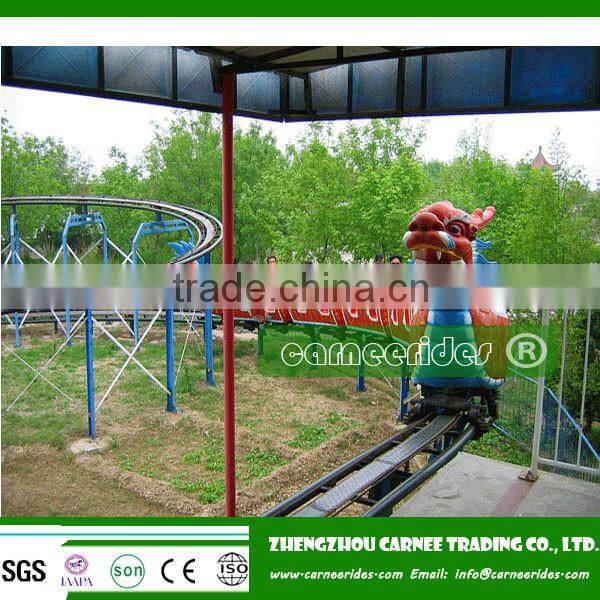 funfair amusement outdoor mini roller coaster dragon coaster for sale
