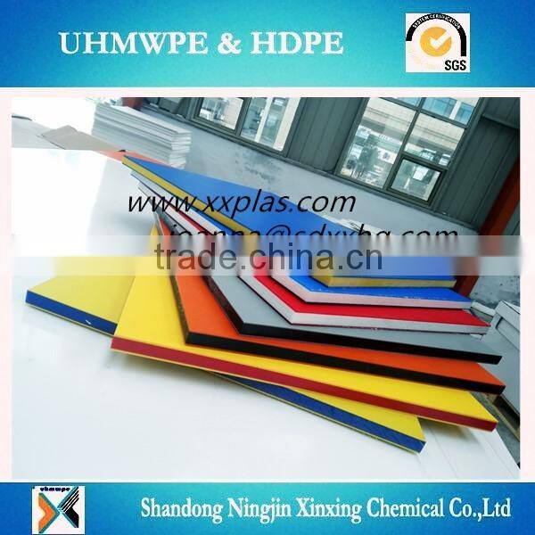 Anti slip surface dual color triple layer hdpe sheet