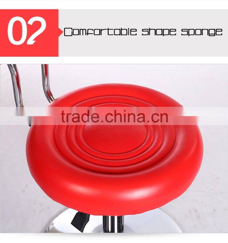 Swivel beauty bar chair with wheels for sales