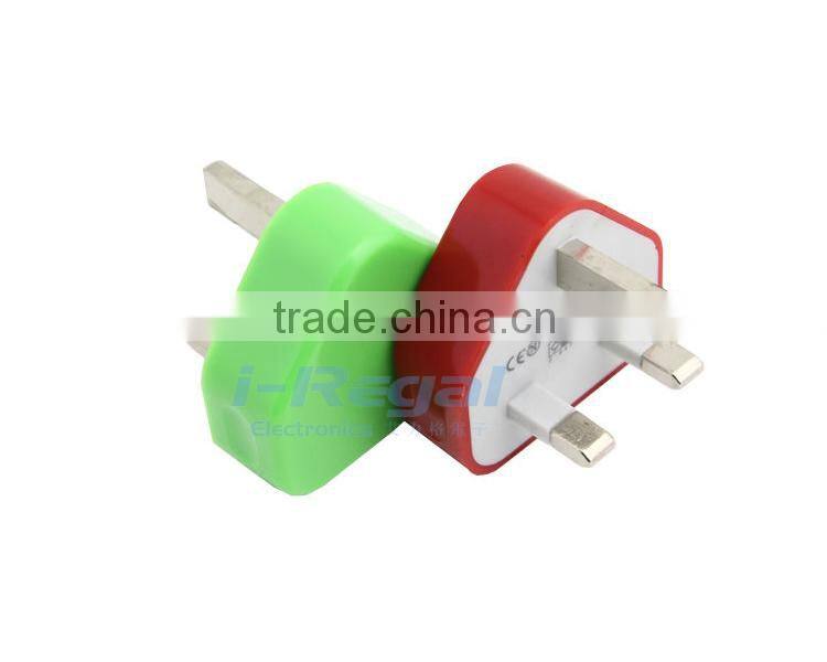 Wall charger for mobile phone 5V 1A dc output usb wall charger
