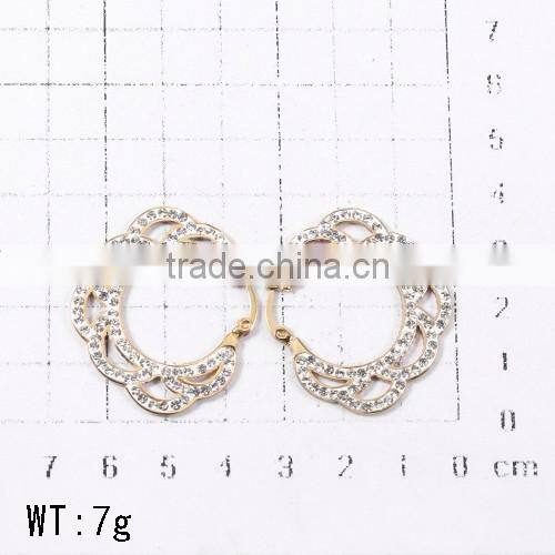 jewellery gold rose flower earrings women new 2016 latest gold earring designs
