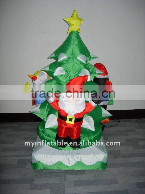 inflatable artificial christmas tree with desco light