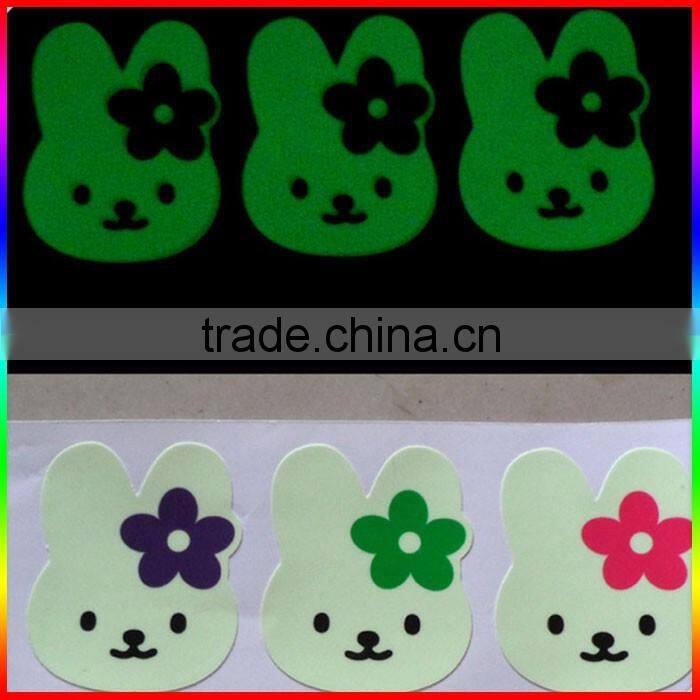 round glow in dark label, luminous adhesive stickers