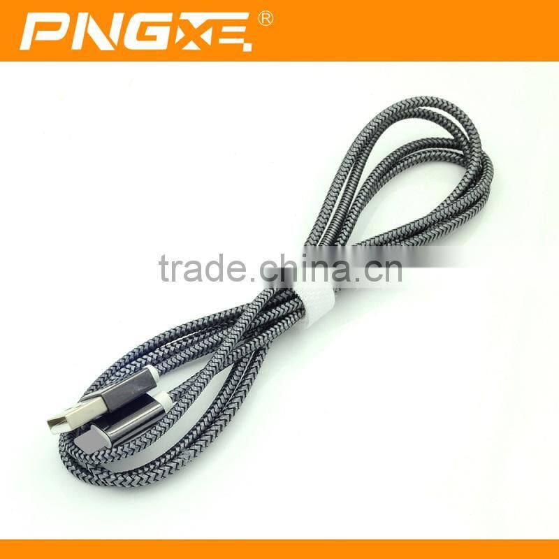 2015 Newest Arrival Metal Braided Strong fishnet charger cable for iPhone 5 6 6s