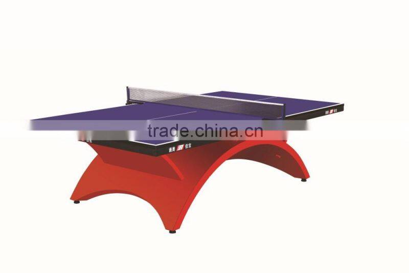 Blue color red frame table tennis table with Portable Post clip
