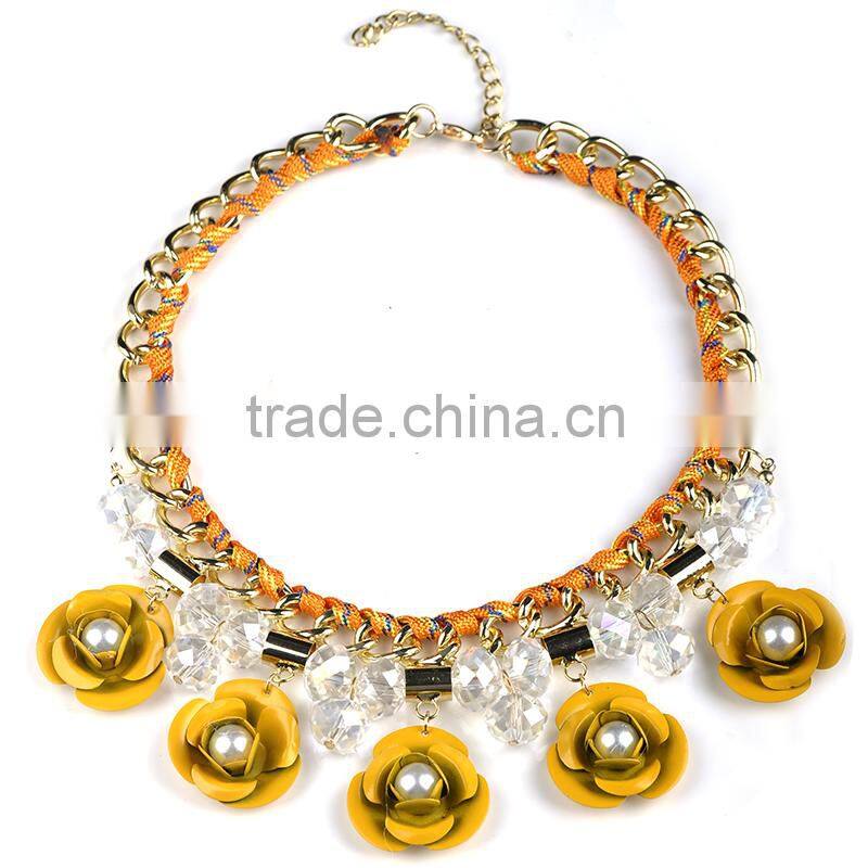 Alloy fashion necklace 2015 branded jewelry