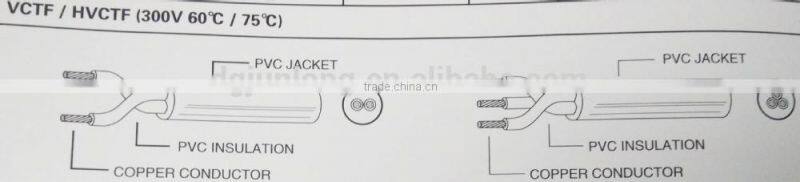 PSE-JET approval electrical plug for Japan with 2 cores cable