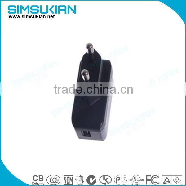 china manufacture USA plug 12V 1A 1000ma DC Power Adapter with LED indicator UL FCC safety approval