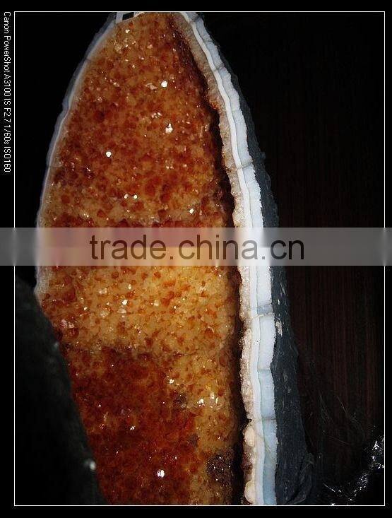 wholesale high quality Nature crystal citrine geode