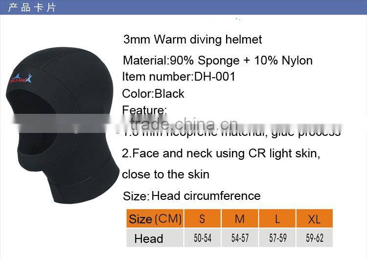 Bib Hood Water Sports Hood dive hood 3mm submersible warm hat cap diving swimming cap