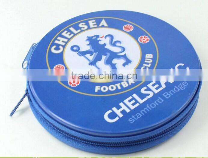 hot sale round personalized design Round CD Tin case packing tin box