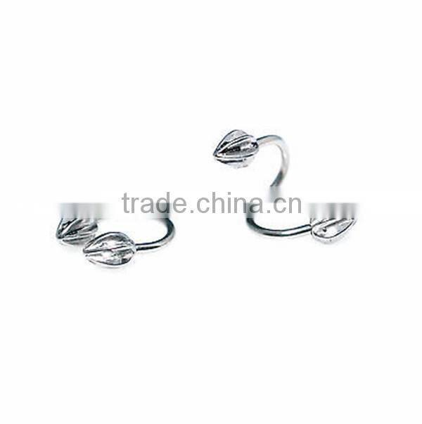 Flower Horseshoes Bar Ear/Nose/Nipple Septum Twister Ring NEW