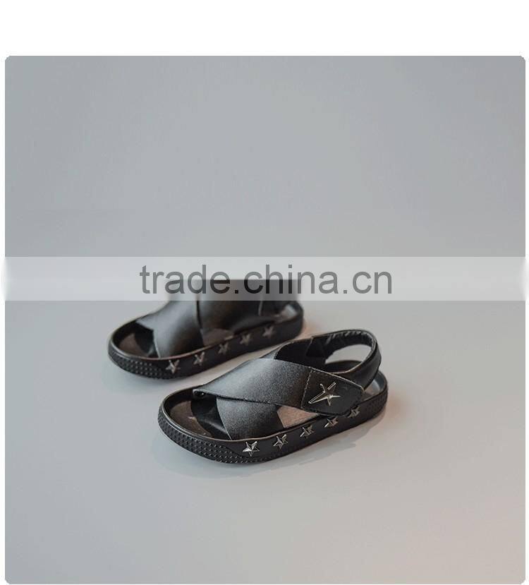 fashion child shoes silver and white leather baby shoes