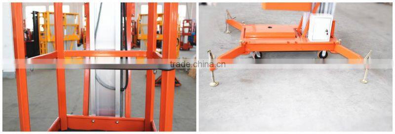 8.0m Single Mast Mobile aluminium work platform