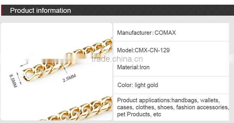 New Long Metal Gold Chains For Handbag Shoulder Strap