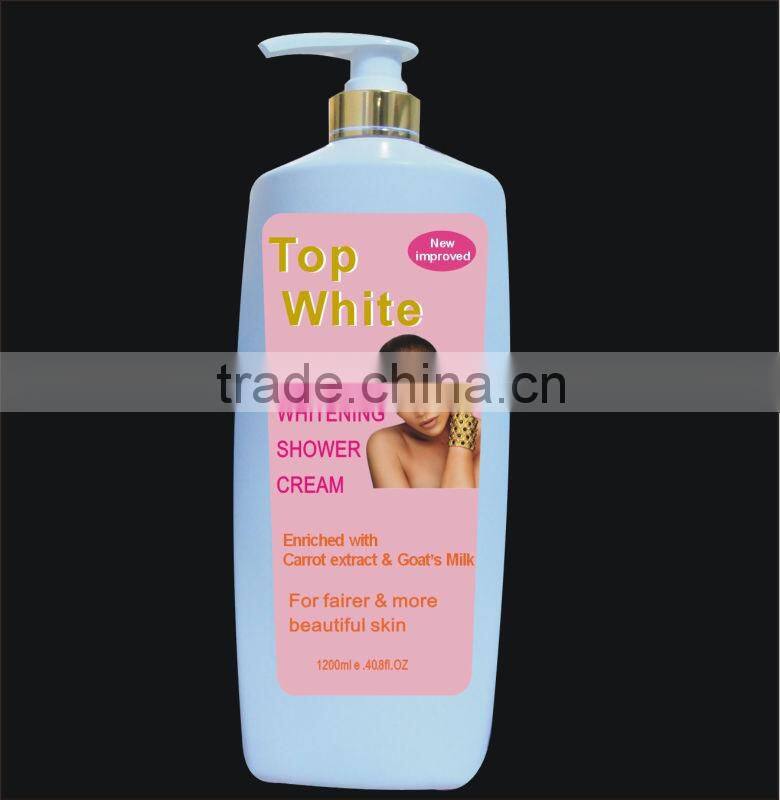 top white lightening bath shower cream