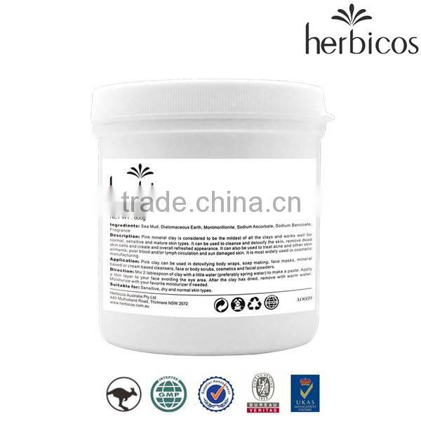 Herbicos Australian Light Pink Mineral Mud Powder/Face Mud Powder