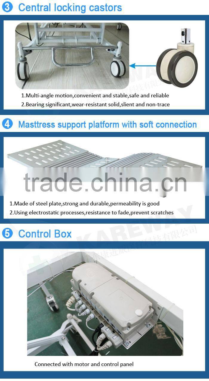 ce iso approved ultra-low disabled icu electric 5 function tilting hospital bed