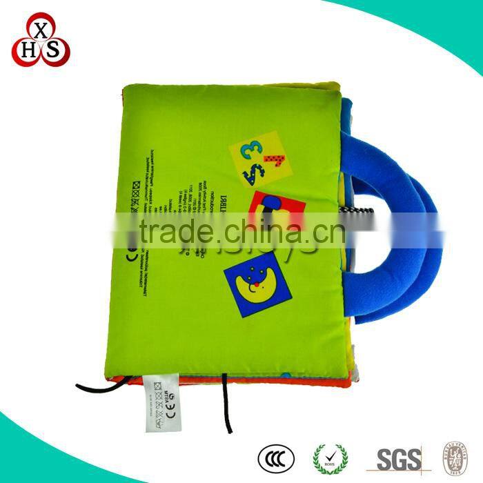 Funny Wholesale Soft Customed educational cloth book