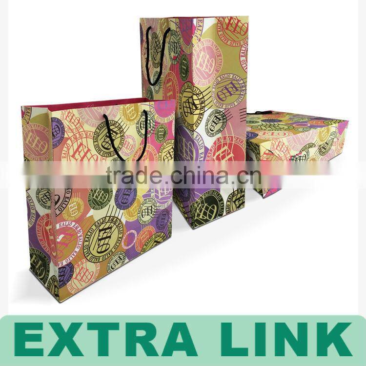 Hot Sale Custom Logo Printing Women's Kraft Paper Shopping Bag