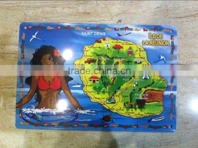 metal license embossed sign board