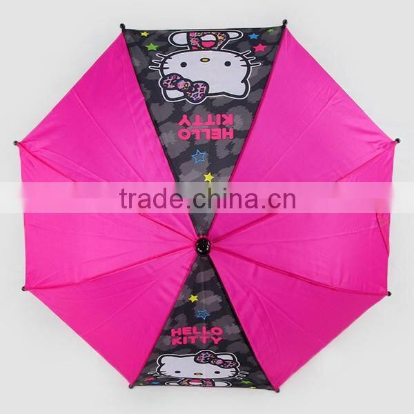 Auto pink cats printed kids umbrella