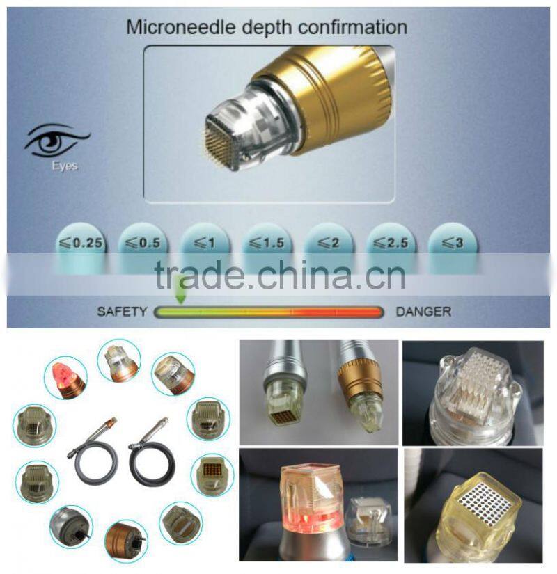 Fast cooling system! RF fractional micro needle machine with 0.25mm - 3mm adjustable needle