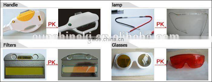 Hot selling CE TUV approved ml 2 in 1 elight+laser yb5