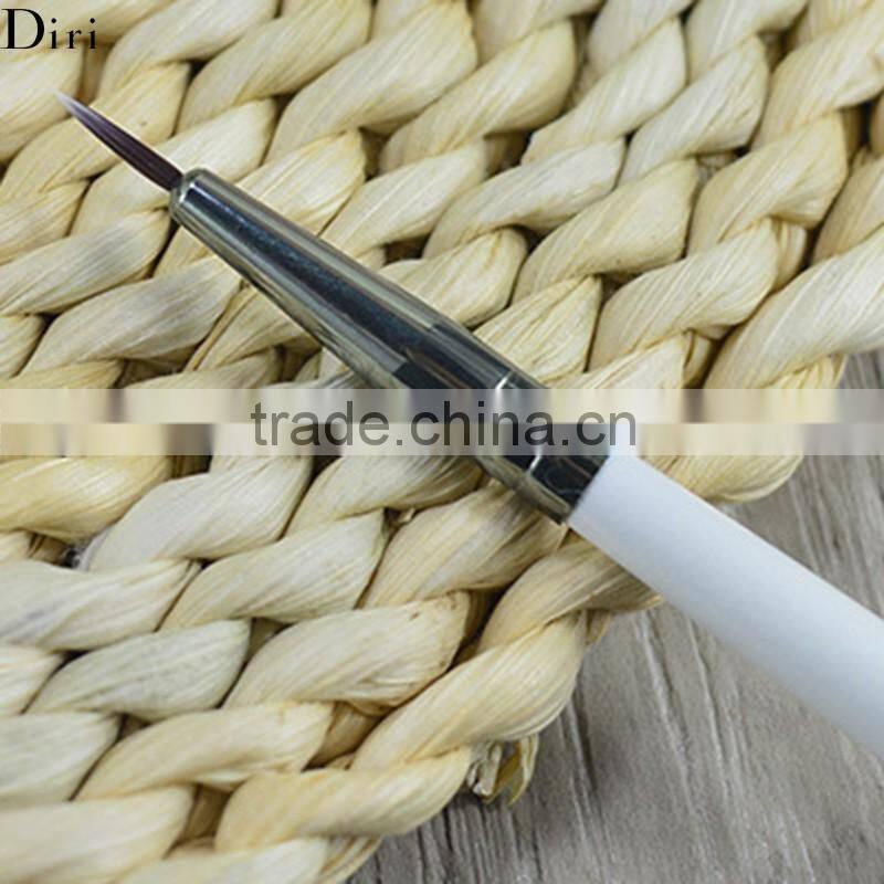Free sample glisten collar natural wood handle eyeliner brush