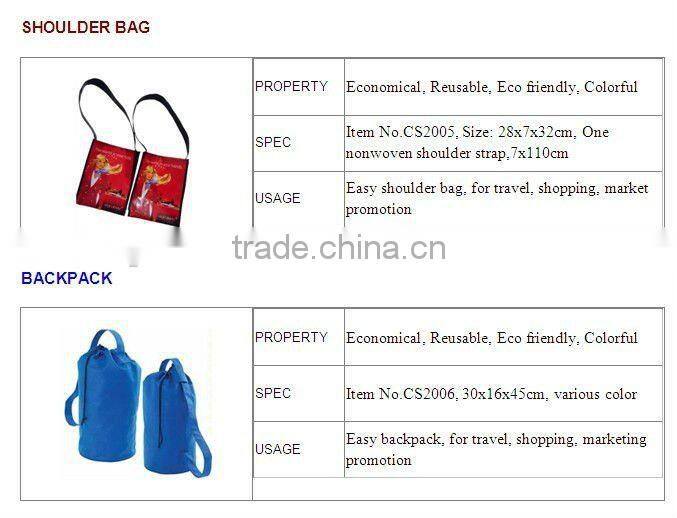 Washable cotton drawstring bag