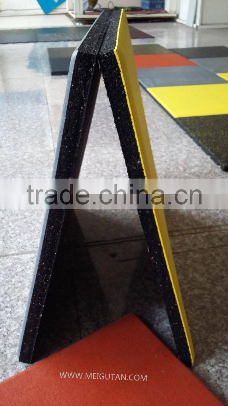 gym rubber tile for interlocking