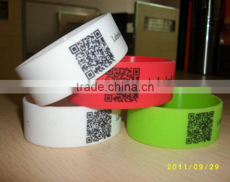 Hot New Products for 2014 Qr code Silicon bracelet QR Silicon Wristband
