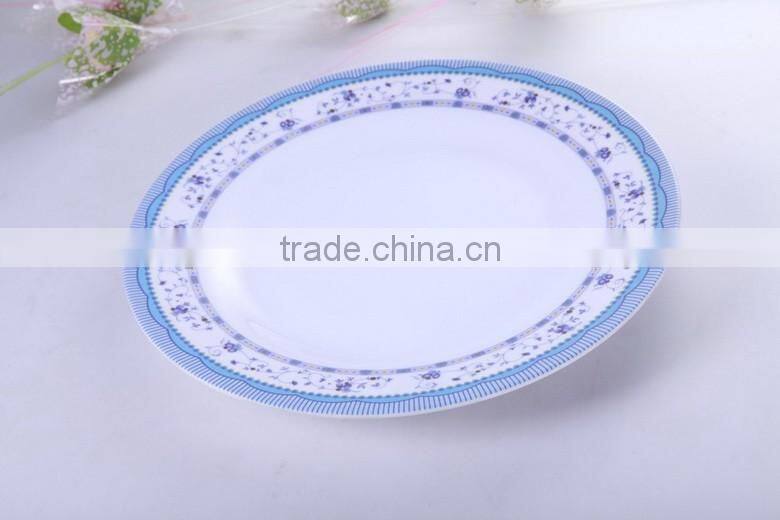High quality Printing Wholesale Plastic cheap custom melamine plate for dinner