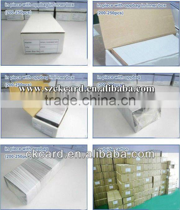 New fashion RFID hotel key card manufacturer with 12 years experience