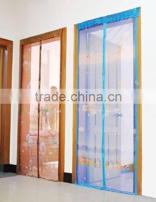 magnetic screen door/magnetic door curtain/mosquito magntic mesh door