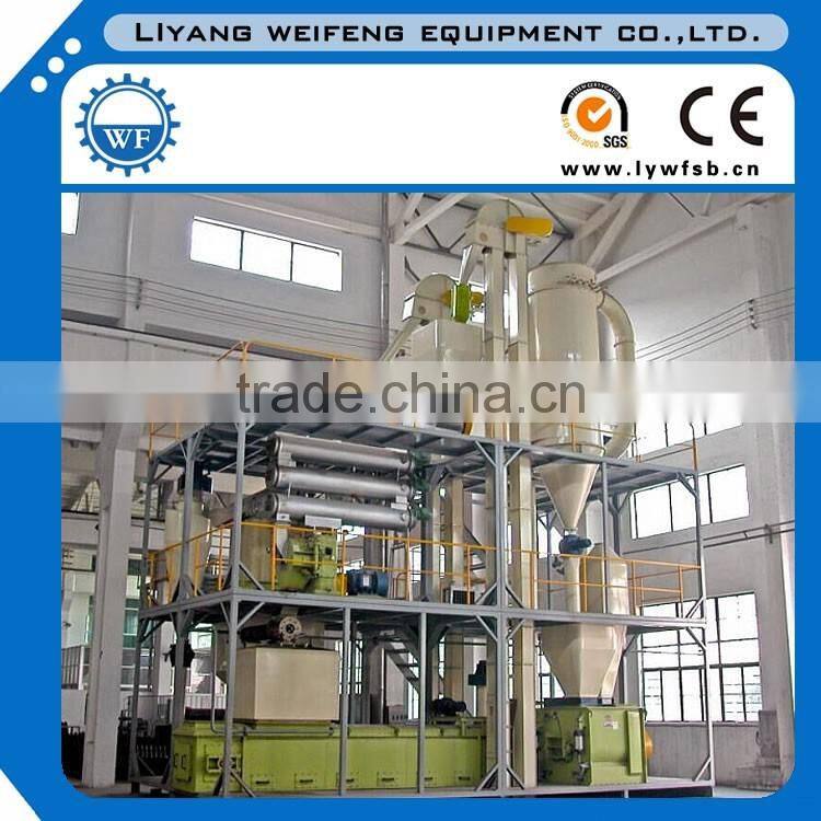 1-10t/h complete poultry feed production line with auto batching and auto packing