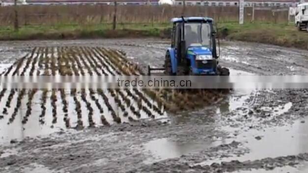 Farm tractor rice and wheat gear & chain drive rotary tiller