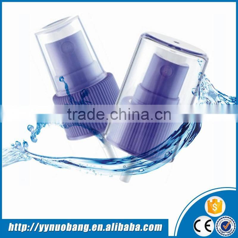 China supplier plastic mini perfume mist spray pump 20/410 with clear cover