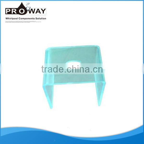 Shower Cabin Room Wall Mounted Acrylic Stainless Steel Bathroom Folding Chair