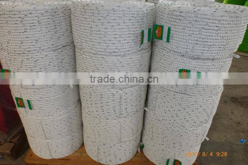 3 Strands Plastic PP Twisted Packing Rope 10MM